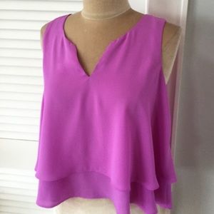 Sleeveless Flowy Crop Top